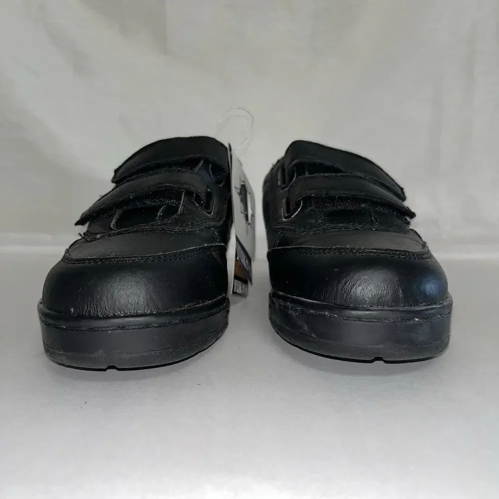 Yukon Journey Black Leather Adjustable Strap Walking Shoes Men’s 8.5